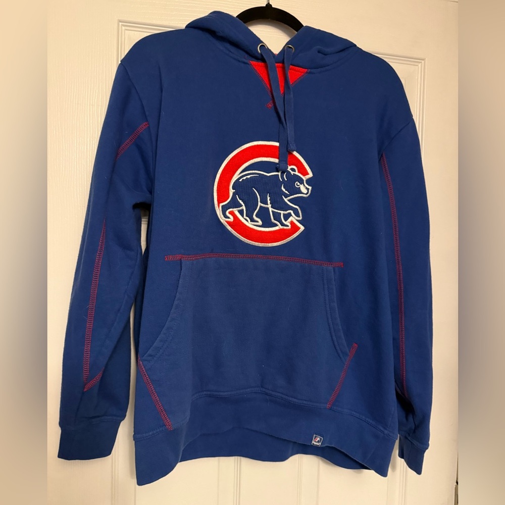 Majestic Blue Hoodie with Cubs Logo